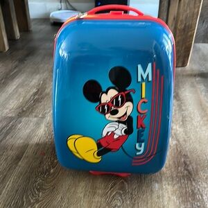 Mickey Mouse Blue Kids Suitcase